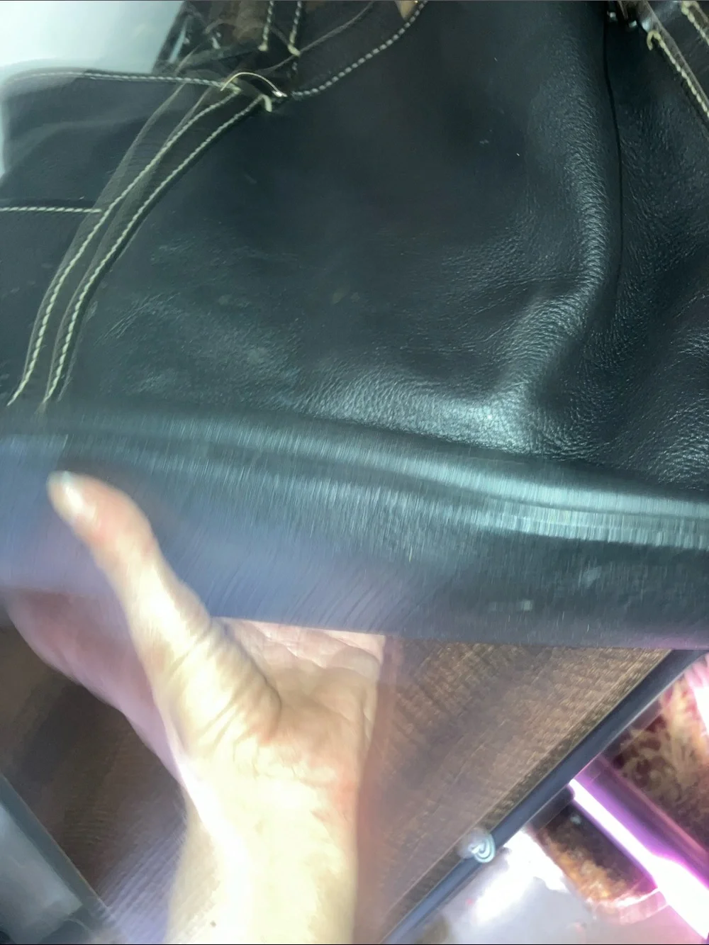 Dooney and Bourke Black Leather large Tote Bag